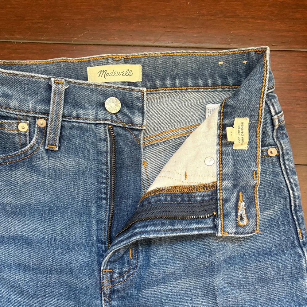 madewell straight leg jeans